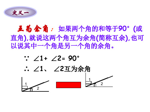 角的特殊关系PPT课件