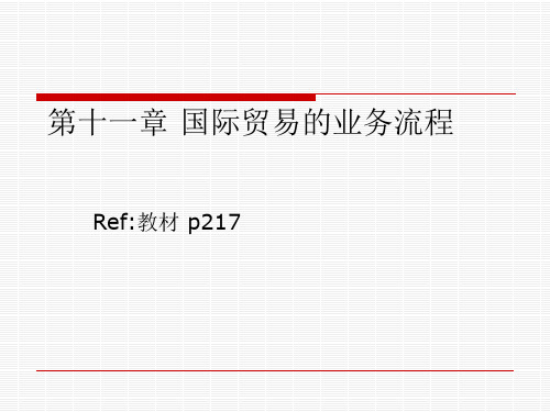 国际商务第五讲国际贸易实务