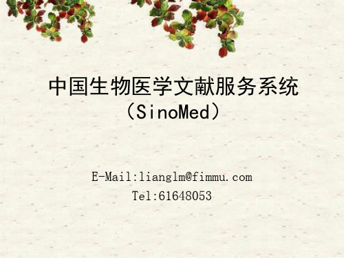 中国生物医学文献服务系统(SinoMed)