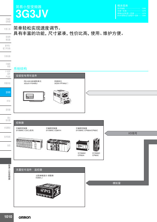 omron 3G3JV简易小型变频器 说明书