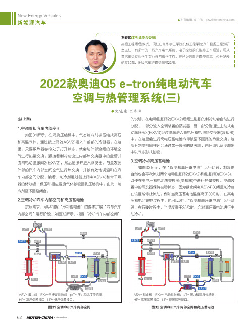 2022款奥迪Q5_e-tron纯电动汽车空调与热管理系统(三)