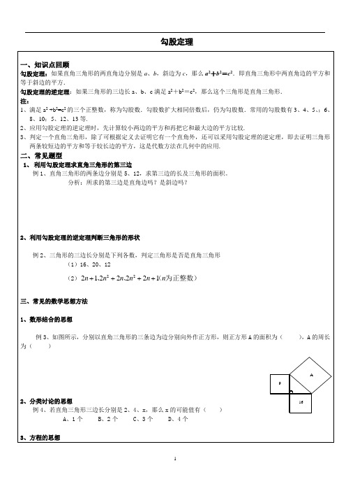勾股定理 复习