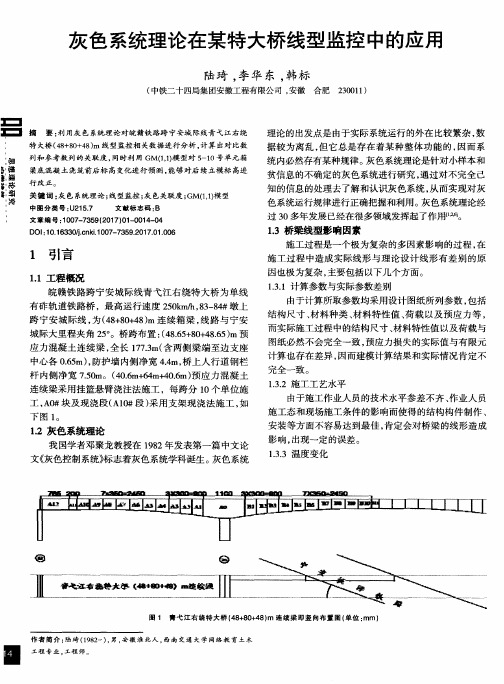 灰色系统理论在某特大桥线型监控中的应用