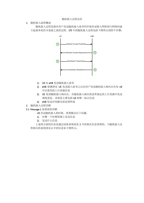 随机接入过程总结