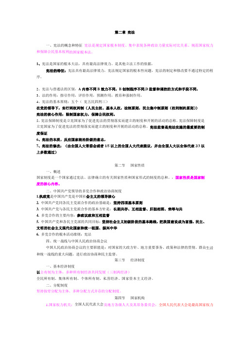 2016事业单位 三支一扶法律篇笔记 宪法