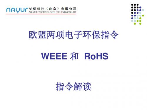 WEEE&HoHS指令解读.PPT