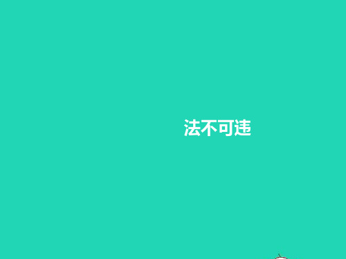 道德与法治上册第二单元遵守社会规则第五课做守法的公民第1框法不可违作业课件