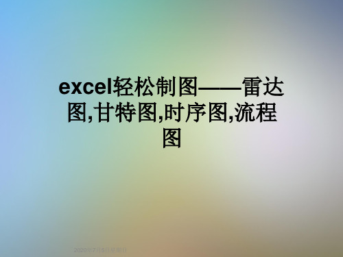 excel轻松制图——雷达图,甘特图,时序图,流程图