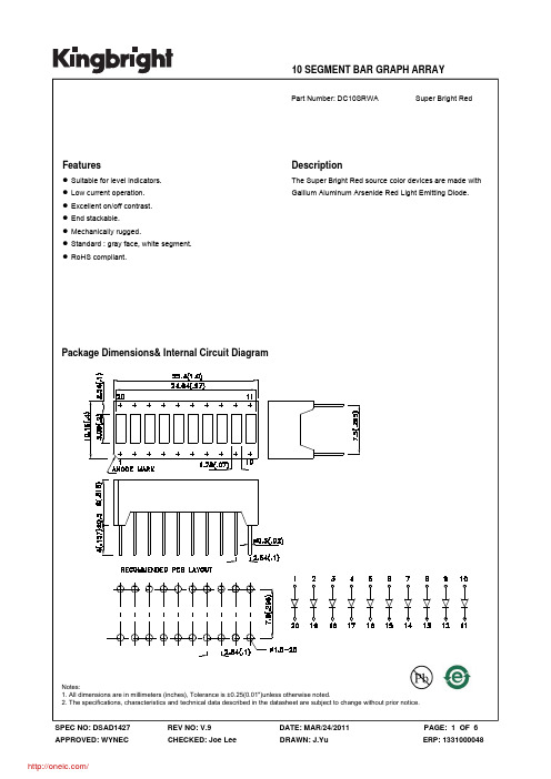 DC10SRWA;中文规格书,Datasheet资料