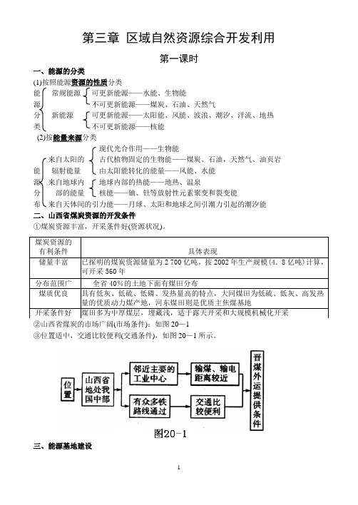 区域自然资源综合开发利用教案