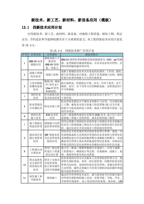 新技术、新工艺、新材料、新设备应用(模板)