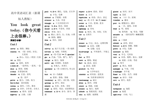 新课标人教版初中高中英语词汇表(最新)