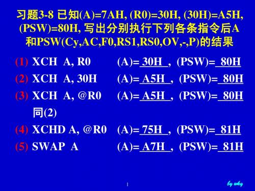 MCS-51作业解答
