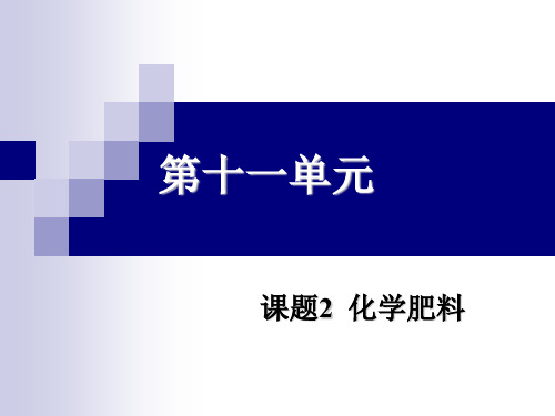 11.2化肥新PPT精品文档25页