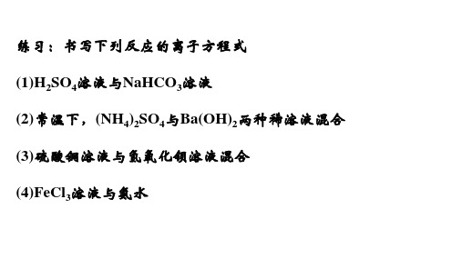 1.2.4离子方程式书写正误判断课件高一上学期人教版