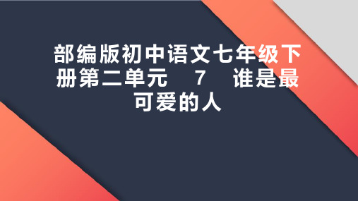 第7课《谁是最可爱的人》课件(共33张PPT)2023-2024学年统编版语文七年级下册