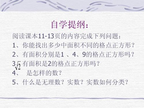 2.6 实数(1)课件2(北师大版八上)