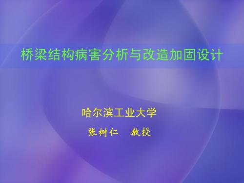 桥梁结构病害分析与改造加固设计