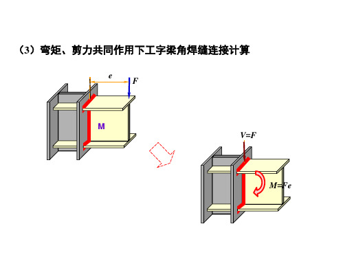 B73-弯矩、剪力共同作用下工字梁角焊缝连接计算