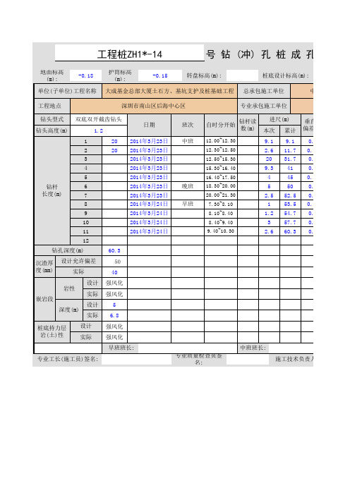 工程桩ZH1-14