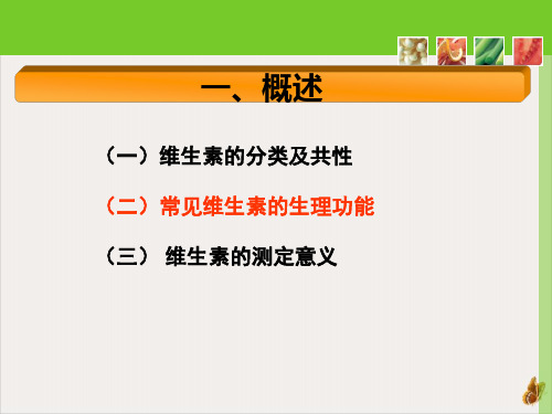 食品理化检验维生素的测定详解PPT课件