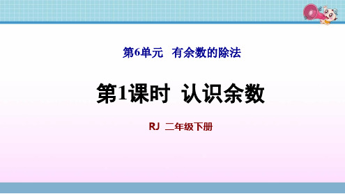 二年级数学下册第6单元有余数的除法最新优质ppt课件