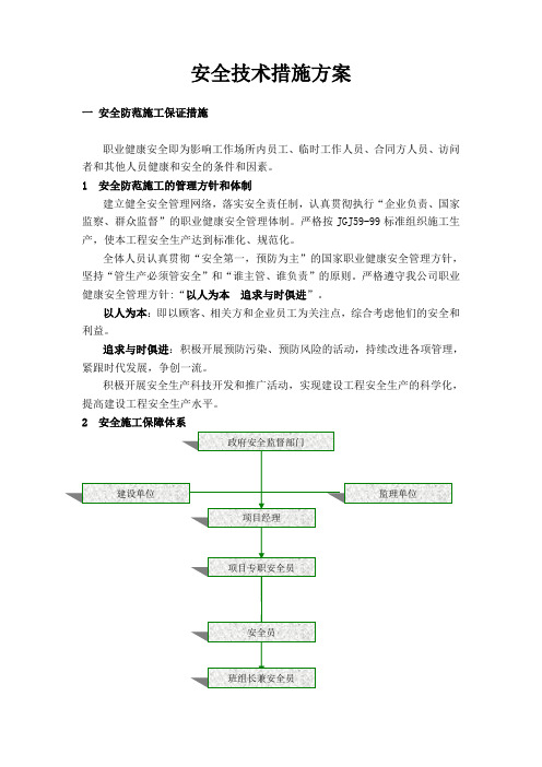 安全防范保证施工措施