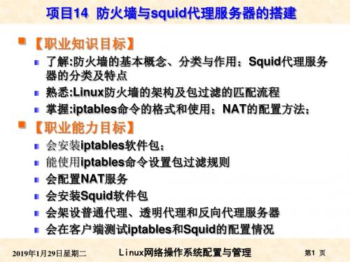 RHEL版项目防火墙与squid代理服务器的搭建