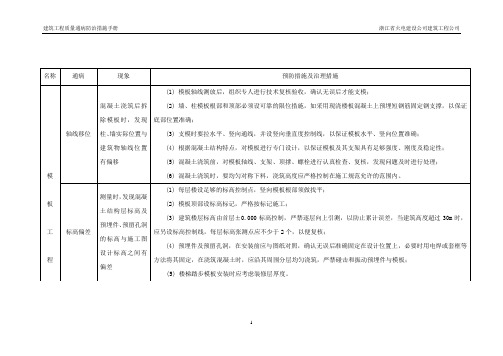 浙江火电建筑工程质量通病防治.