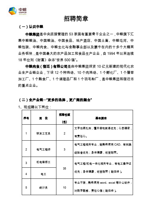 宿迁中粮招聘宣传材料(二)