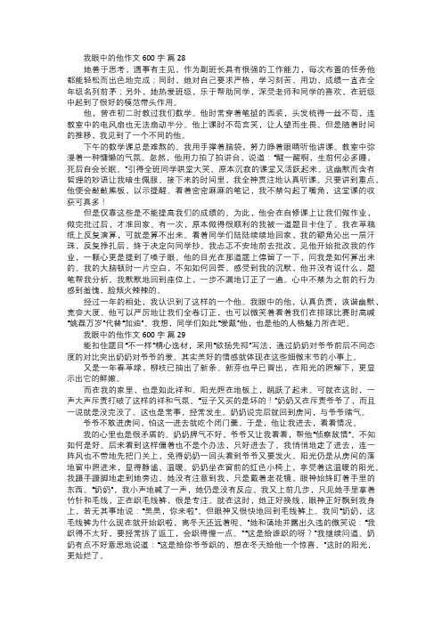 我眼中的他作文十