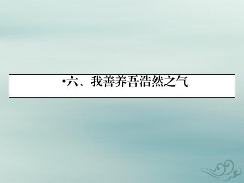 语文人教版选修先秦诸子选读课件：第2单元6我善养吾浩然之气