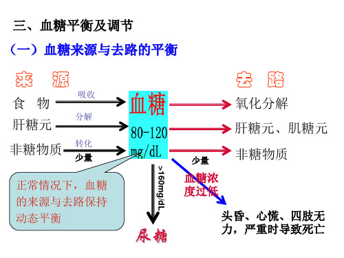 血糖,体温,水盐调节复习