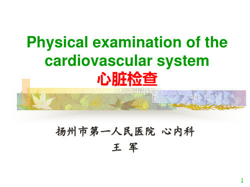 医科大学精品课件：心脏查体-视触叩
