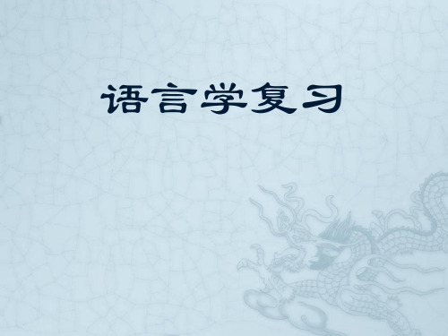 语言学总复习教案.ppt