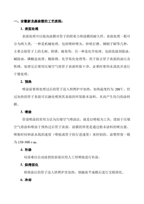 涂塑钢管工艺流程