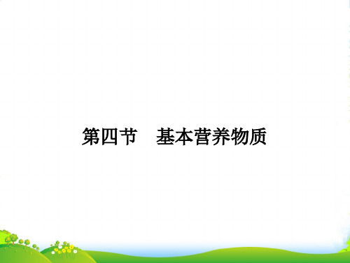 人教版高中化学必修二课件：3.4.1糖类油脂蛋白质的性质