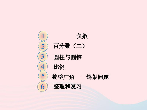 六年级数学下册第六单元整理和复习第二十七课时综合与实践有趣的平衡课件新人教版