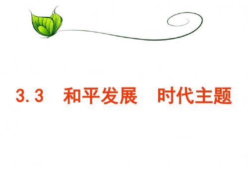 浙江省粤教九年级政治全册《3.3和平发展时代主题》课件2共28张ppt