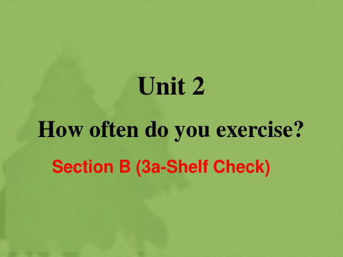 人教版八年级英语上册同步教学unit2 section b (3a-sc)