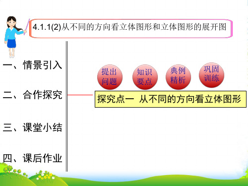 人教版数学七年级上册4.1.1 第2课时 从不同的方向看立体图形和立体图形的展开图1-课件