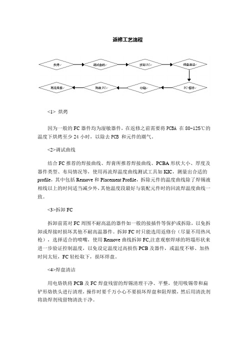 BGA返修工艺流程