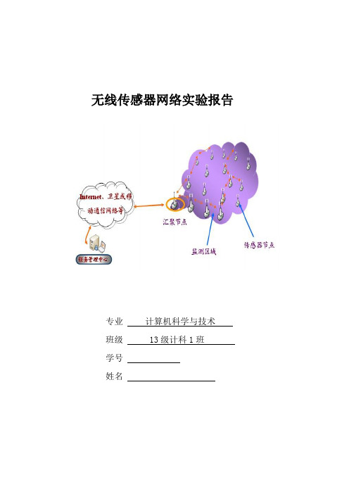 无线传感器网络实验报告模板