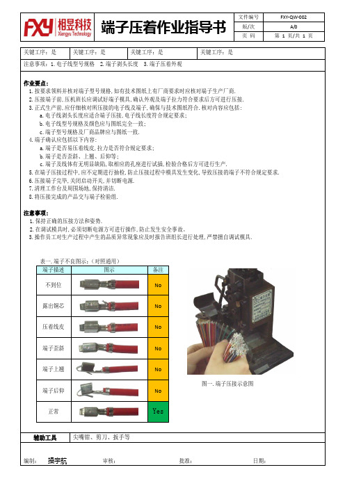 端子压着作业指导书