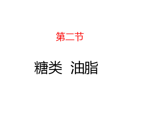 沪教版九年级下课件 8.2 糖类 油脂