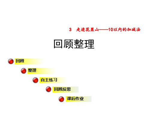 一年级上册数学课件3 走进花果山 回顾整理法∣青岛版(秋) (共33张PPT)