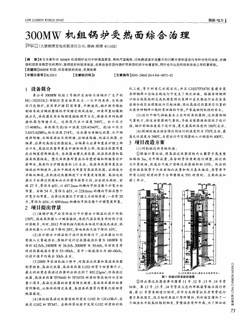 300MW机组锅炉受热面综合治理