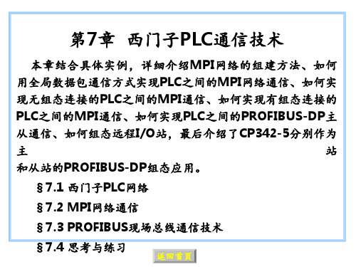 西门子PLC网络通讯详解 ppt课件