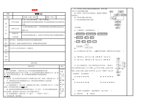 高中数学 流程图导学案2 苏教版必修3