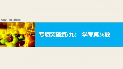 【新步步高】2018版浙江省高考化学《选考总复习》(课件)专项突破练(九)